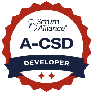 The Scrum Alliance Advanced Certified Scrum Developer badge