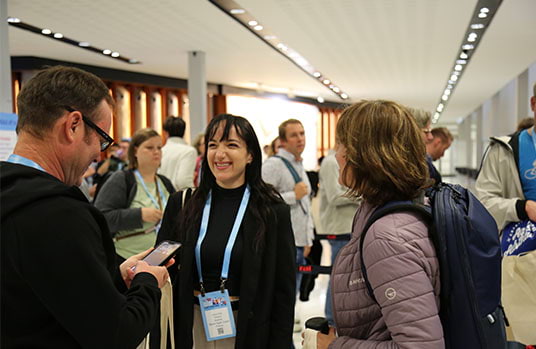 Global Scrum Gathering attendees in the conference hall