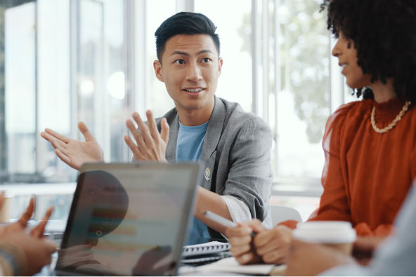 Colleagues in a meeting