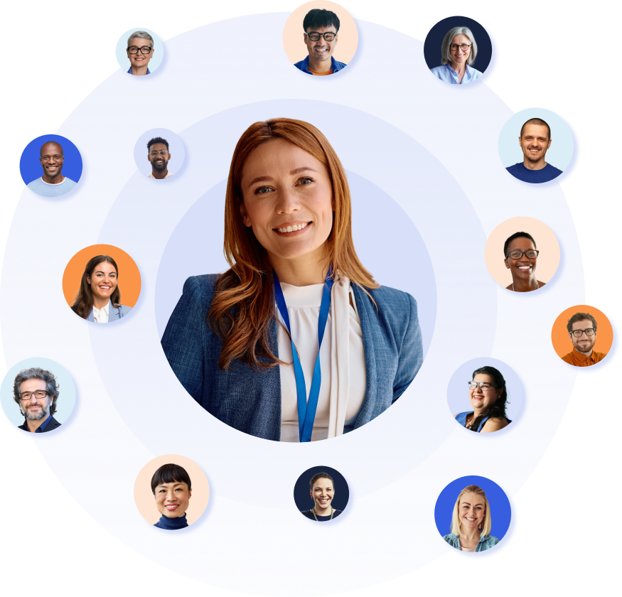 Agile for anyone - collage of diverse individual portraits