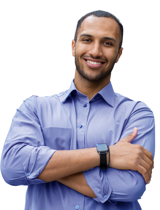 Man with arms crossed