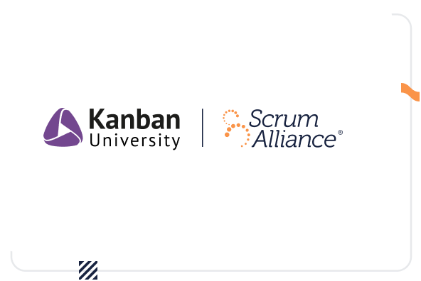 Logos of Scrum Alliance and Kanban University collaboration